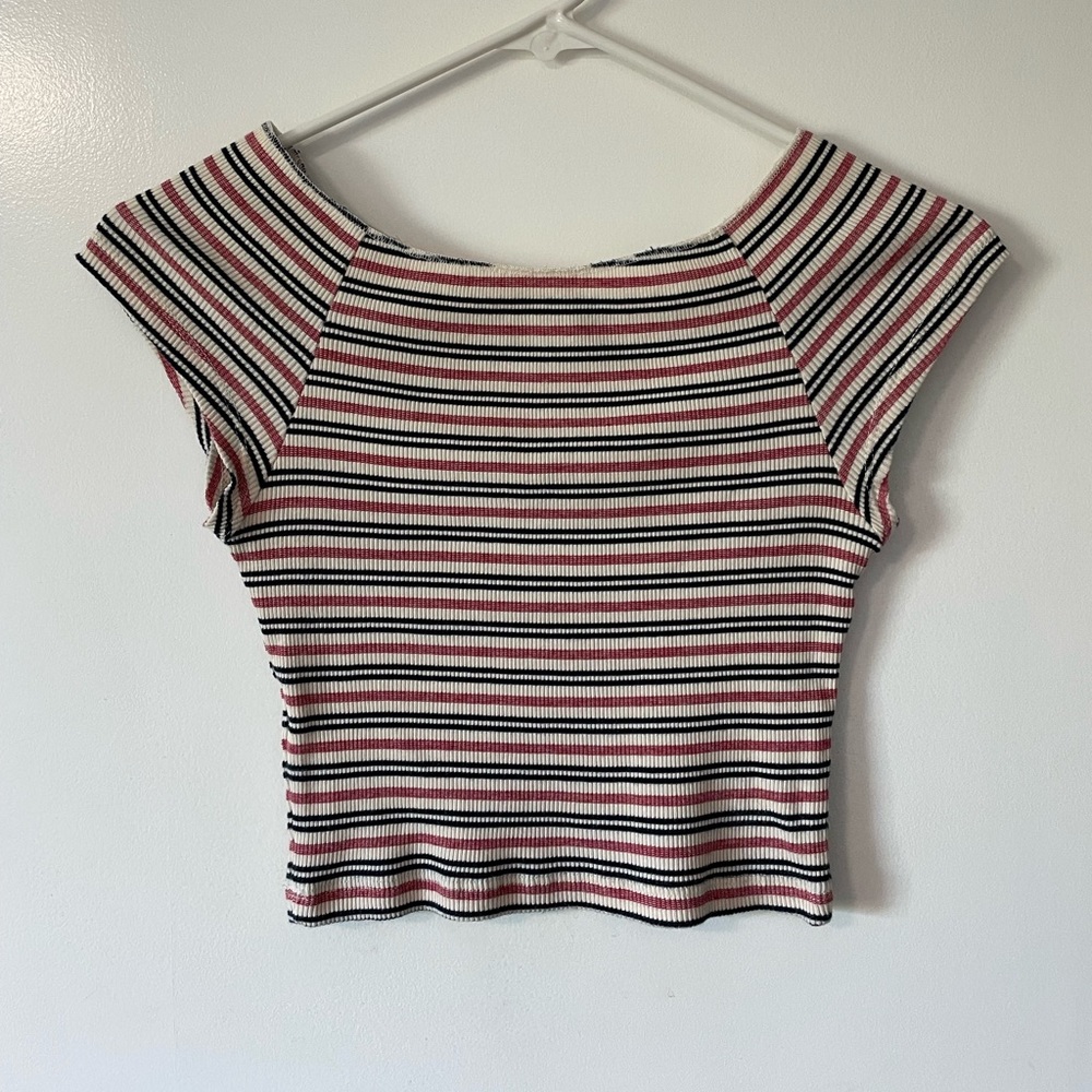 Brandy Melville, size S, black and red stripped